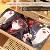 HYBXAXC Genshin Impact Hu Tao Anime Rubber Mouse Pad Large Mousepad Mat Deskmat Pc Accessories Desk Protector Gamer Keyboard Pad