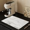 1Pcs Rubber Drying Mat With Marble Pattern For Coffee Shop Restaurant Kitchen Carpet Tableware Durable Diatom Mud Table Mat Pet Mat Coffeeware
