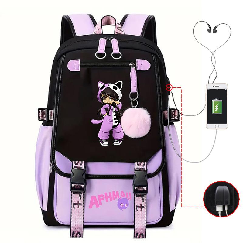 Harajuku Simple And Versatile Junior High School Student Schoolbag Female Lightweight Large-Capacity Junior High School Student Backpack