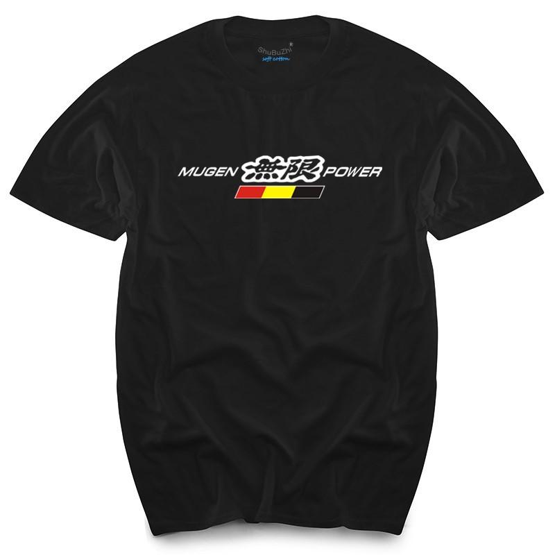 Mugen Power Logo Tshirt Unisexs Top Tees Summer Fashion Brand Teeshirt New Black Tshirt For Male