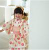 SEIWARAKU Yukata Set with Lace and Two Obi Perfect for Summer Fireworks Obon and Commemorative This cute floral print dress and obi sash are perfect