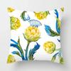 Home Decor Colorful Butterfly  Floral Print Pillow Covers Pattern Cushion Cover Suitable for Sofa Bedroom Car Pillow Cover