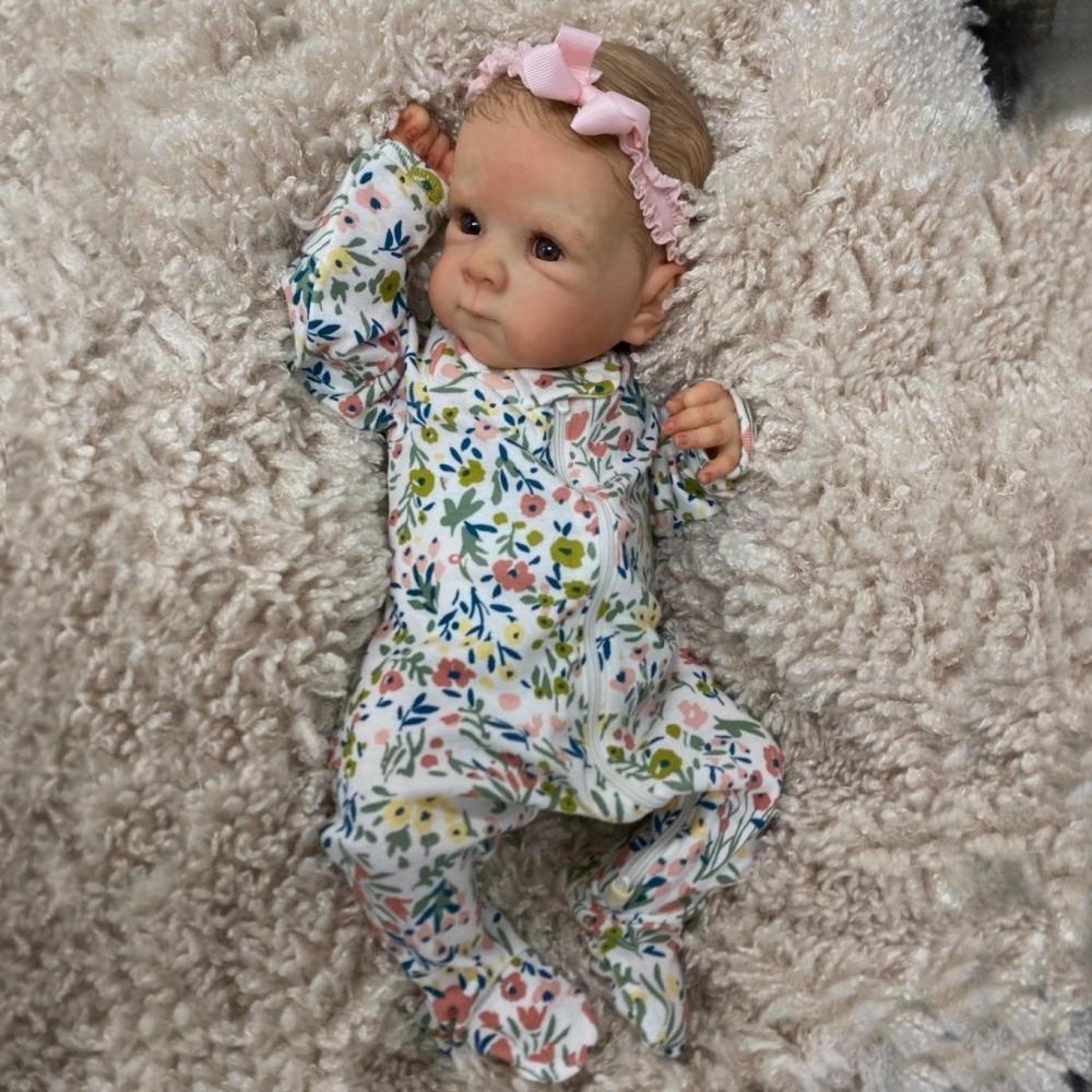 

48 см тканевое тело Reborn Baby Doll Bettie Soft Touch очаровательная имитационная кукла с нарисованными вручную волосами реалистичные куклы-младенцы для детей детский праздничный сюрприз подарок cloth body