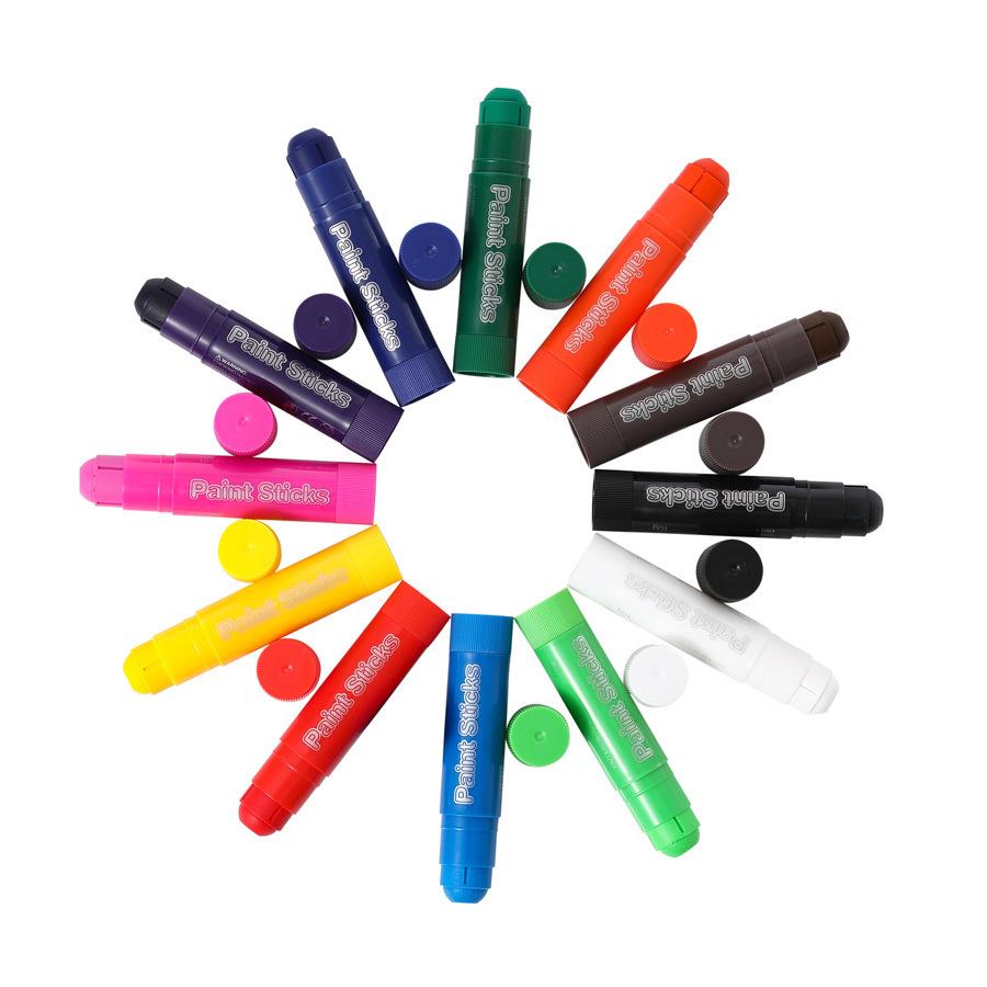 12-farbige schnelltrocknende Pigment-Buntstifte für Kinder – Trocknet in 90 Sekunden, ideal zum Basteln und Malen