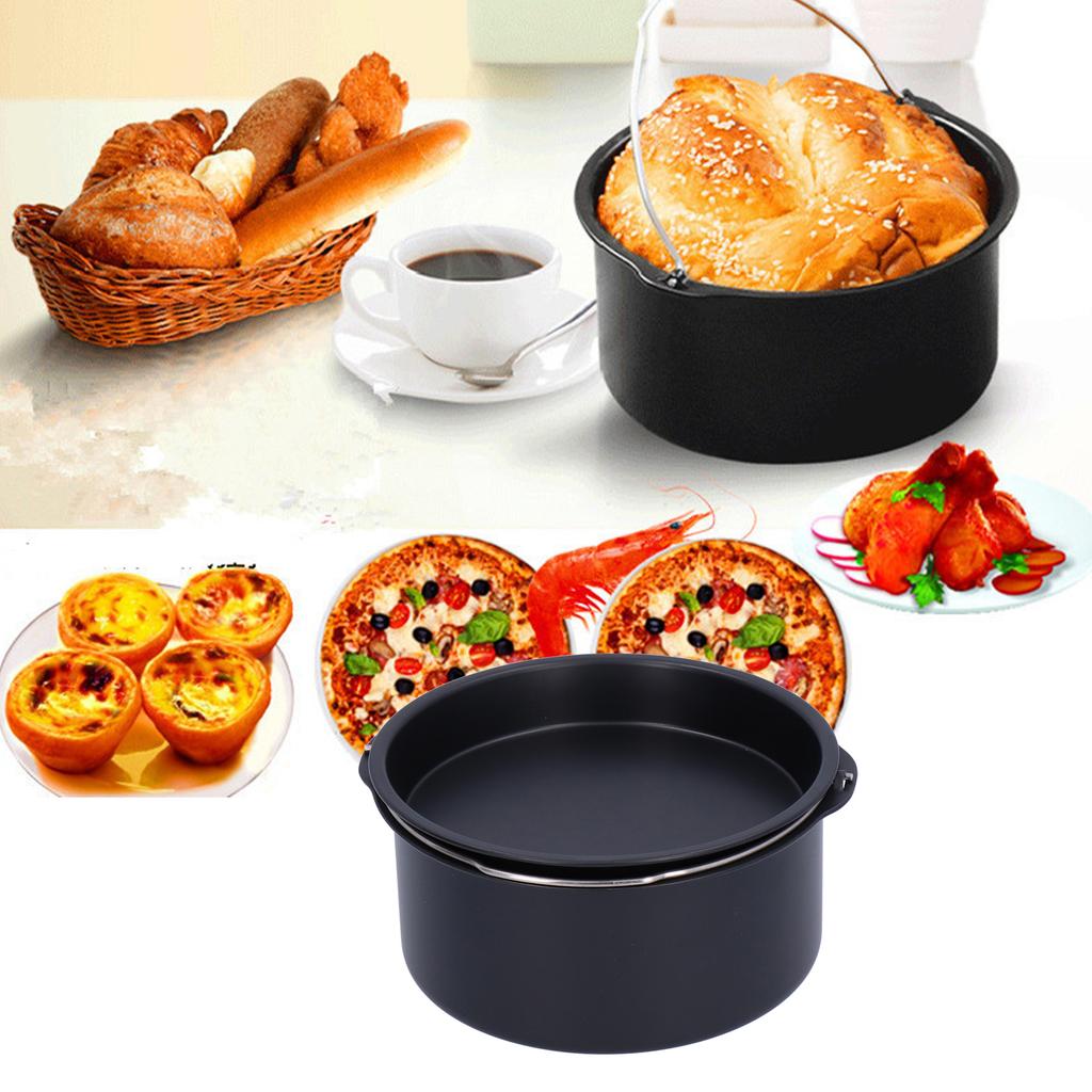 Fryer Accessories Cake Barrel Pizza Pan Household Baking Mold Cake Baking Tray Kitchen Tool