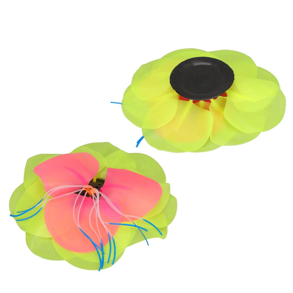 Fish Tank Ornaments Silicone Glowing Naturally Lotus Plants Aquarium Decoration for Fish Tank Yellow