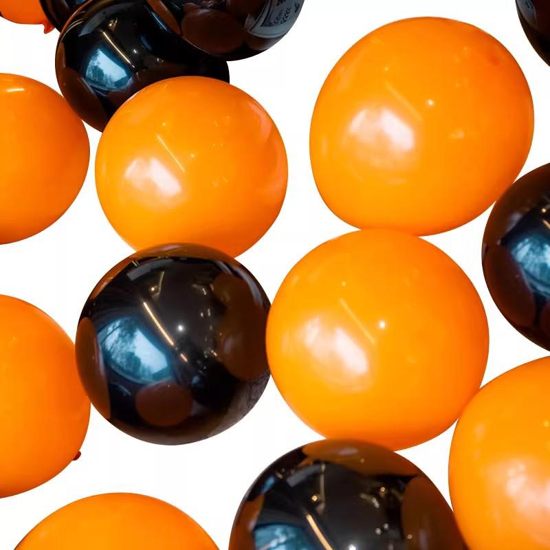 Halloween Haunted House & Party Balloons - Orange and Black Decorations