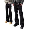 Men's Retro Black Bell Bottom Tall Soft Jeans