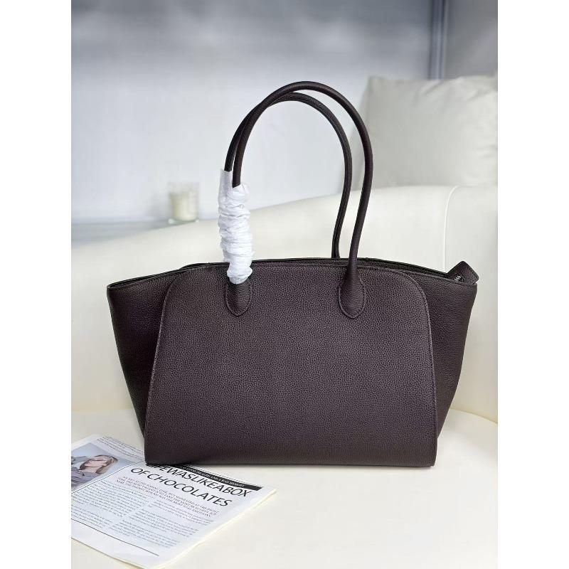 Kendou Same THE * Marlo Cowhide Old Money Wind Handbag Shopping Bag Tote Big Bag Underarm Briefcase