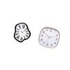 Acrylic Distorted Wall Clock Creative Luxury Melting Design for Desktop Shop Digital Hanging Large