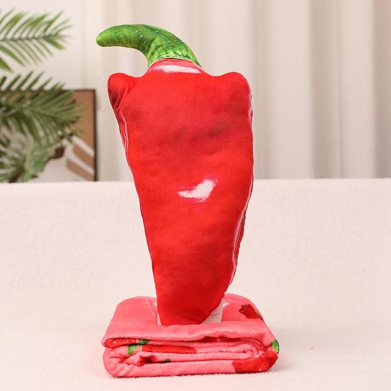 Creative Fruits And Vegetables Cabbage Green Peppers Pillow Blanket Plush Toys Home Sofa Pillow Cushion Muppet Doll