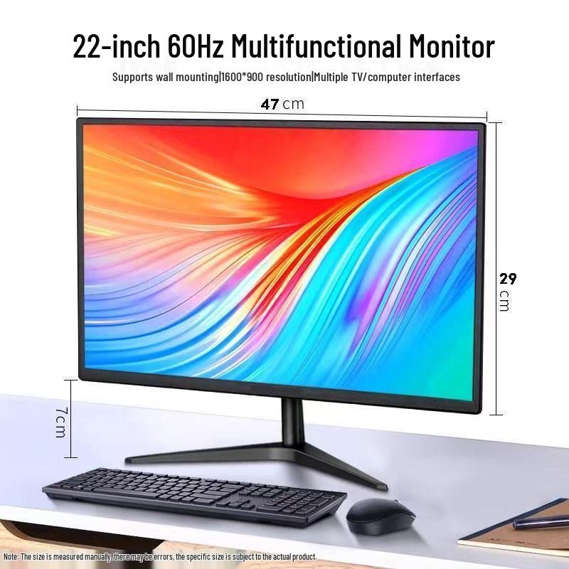 Shik Wall-Mountable HD Desktop Monitor - 20/22/24 Inch for Home or Office Use
