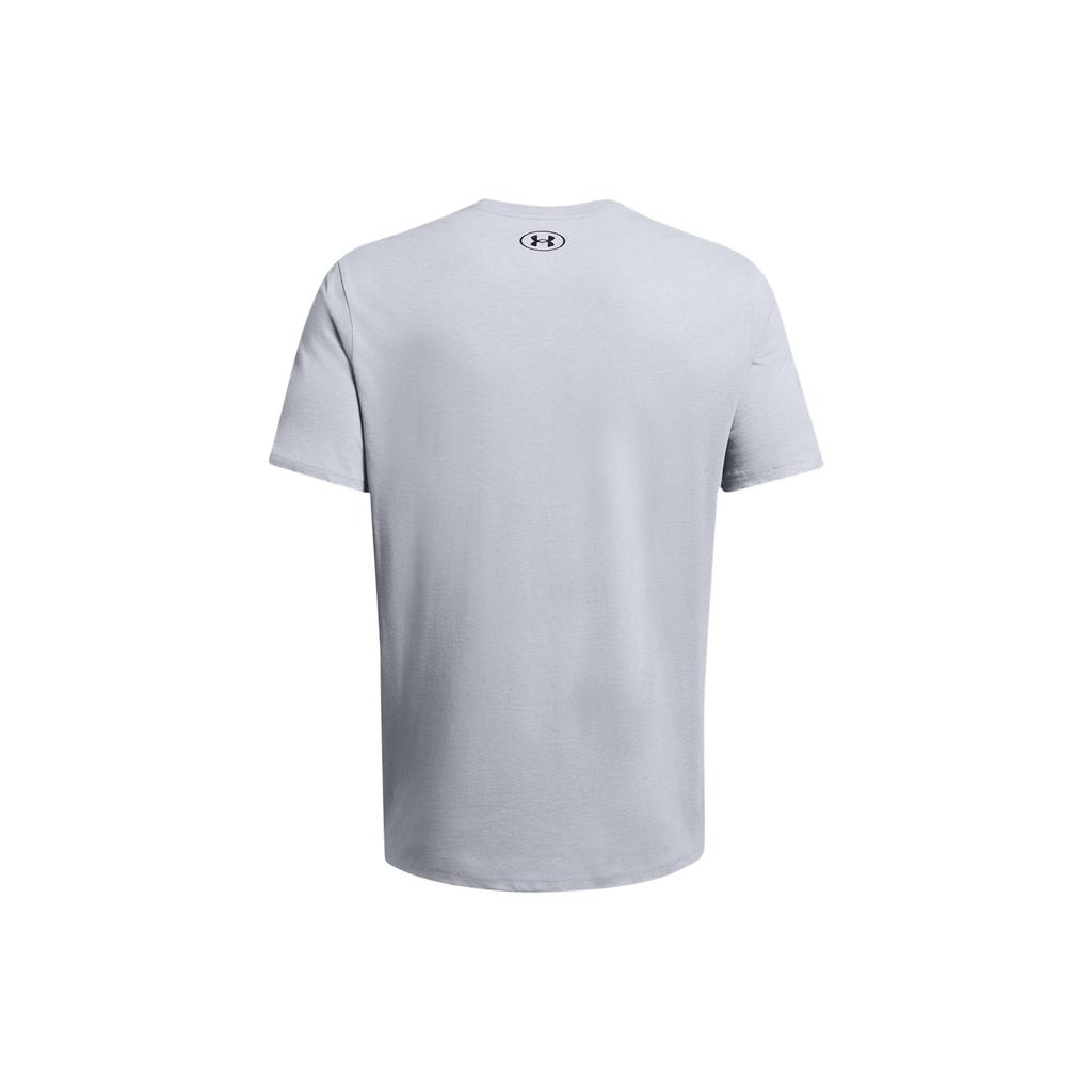 Under Armour Minimalist Letter Logo Print Crew Neck Short Sleeve T-Shirt Men Tops Slate-Gray 1382915-011