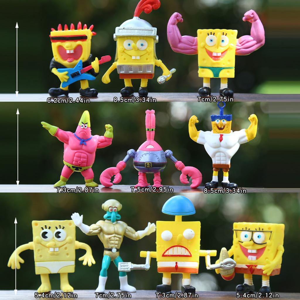 Spongebob Squarepants Pvc Collectible Figures Set For Kids And Fans