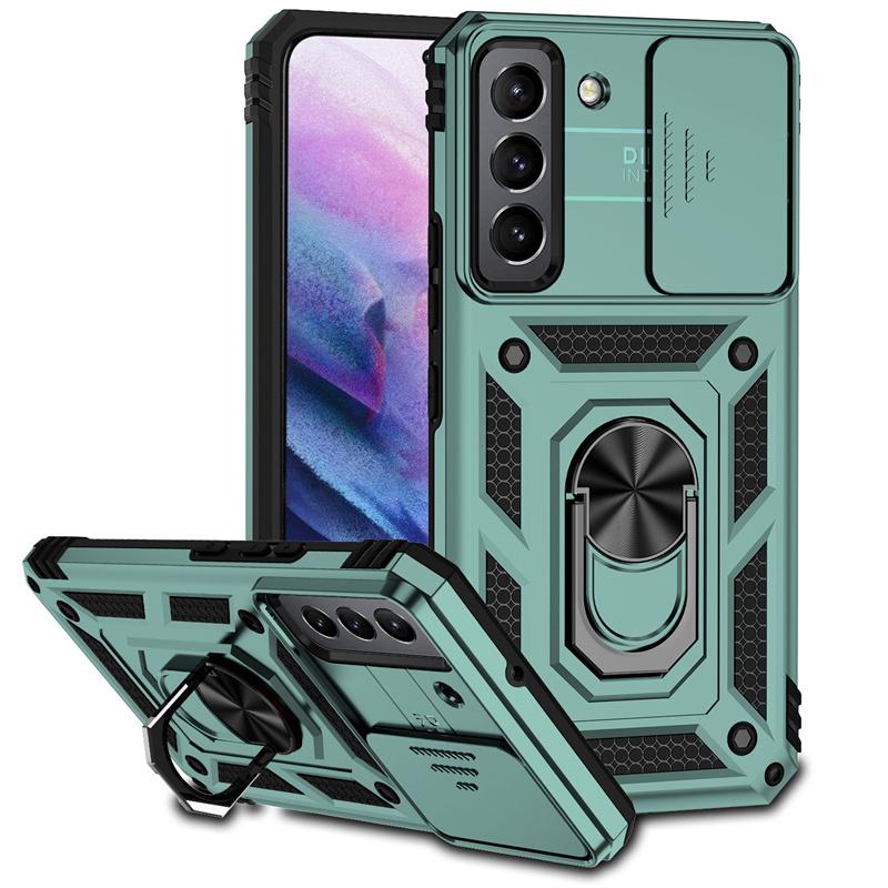 Shockproof Armor Funda For Samsung Galaxy S22 Ultra Slide Camera Protect Phone Case For Galaxy S22 + Plus S 22 Ultra Back Cover
