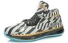 Li Ning WOW 2 Slip Resistant Abrasion Resistant Mid Top Basketball Shoes Men's Black Silver Gold ABAH017-1G