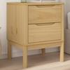 Nightstand Wax Brown 45 x 39 x 57 cm Solid Pine Wood
