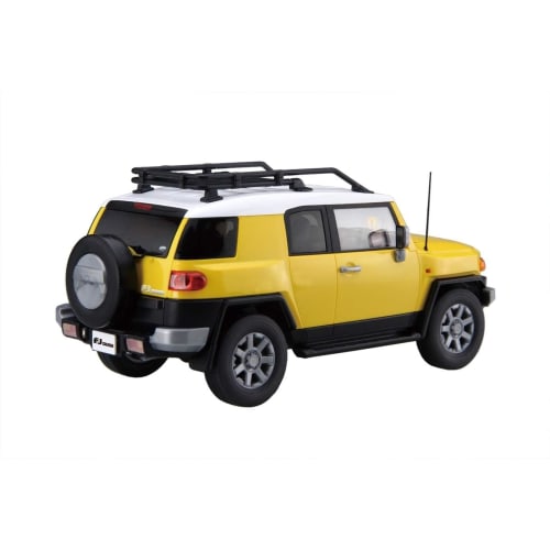 Fujimi Model 1/24 Scale NEXT Series No. 10 Toyota FJ Cruiser (Two-Tone Yellow) Pre-Colored Plastic Model Car NX10
