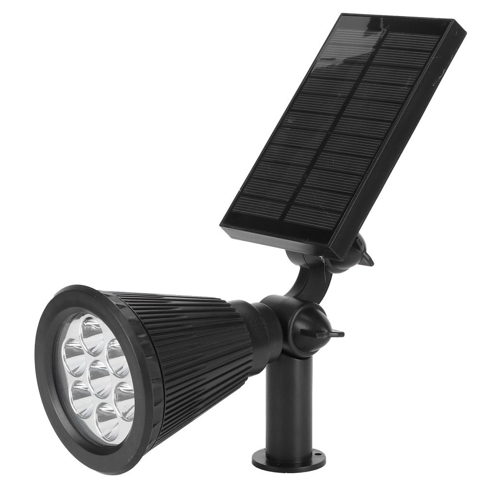 7LED Solar Light Intelligent Outdoor Garden Spotlight Lawn Lamp Landscape Lighting BlackColorful