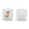 10Pcs 12mm Silicone Letters Beads English Alphabet Baby Teether For Personalized Name Pacifier Chain Clip Toys Accessories