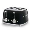Toaster Smeg Black 4-Slot TSF03BLEU