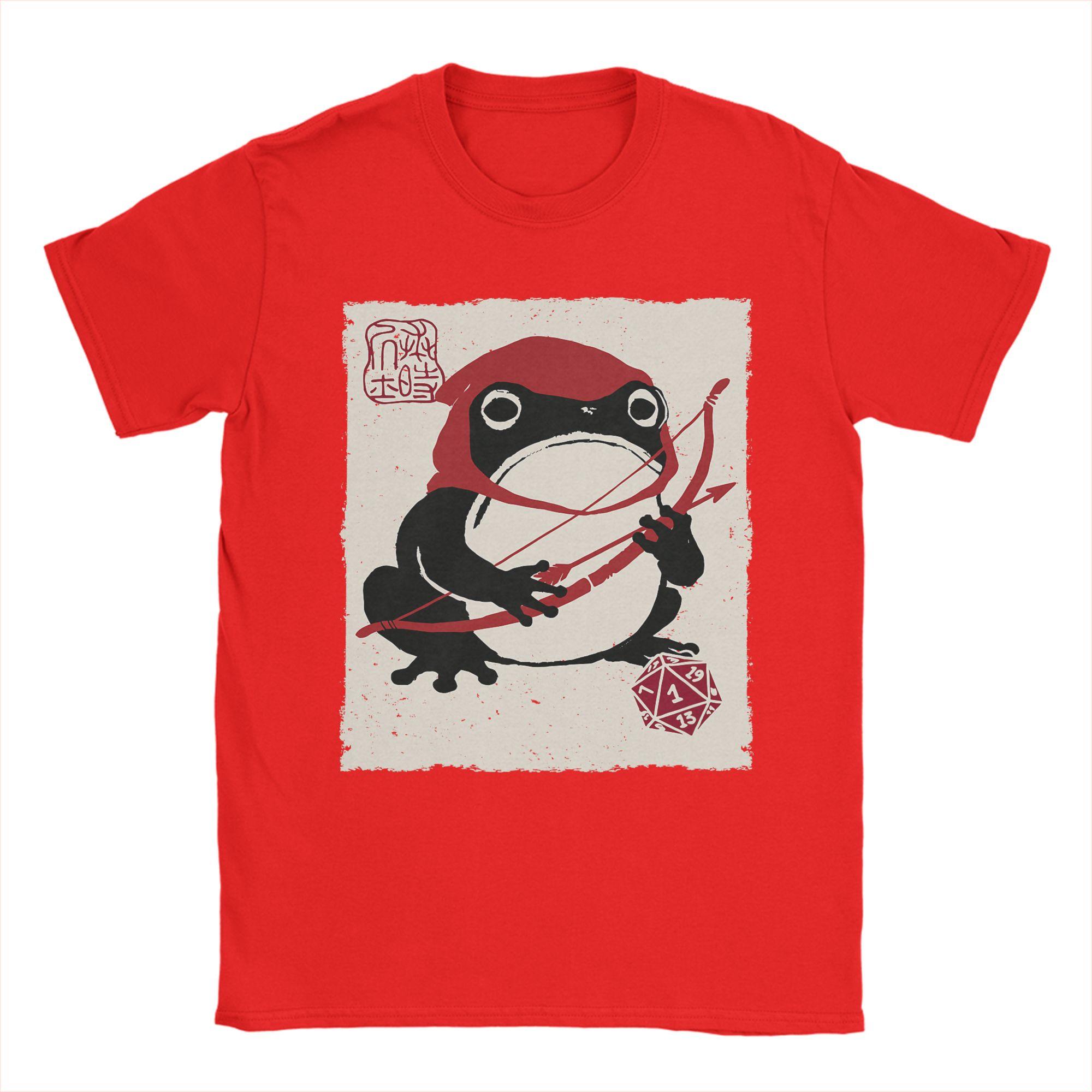 Harajuku T Shirt Beach NAT 1 DND Board Games Ranger Funny Japanese Grumpy Frog Fashion TShirts for Unisex Short Sleeve Tops S