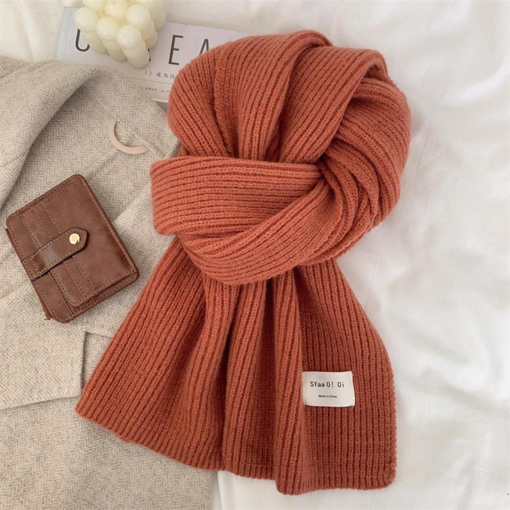 Knitted Scarf, Men's and Women's Styles, Thick Scarf, Woolen Scarf, Woolen Shawl