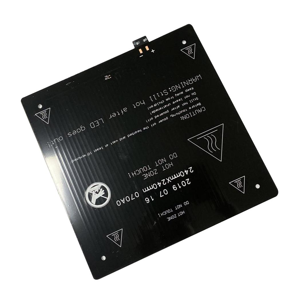 240x240x3.0mm 24V 140W 3D Printer Part Hotbed Aluminum Heated Bed for 3D Printer Hot Bed Support Replacement Part