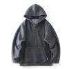 Heavy Weight American Retro Hooded Sweatshirt Winter Breasted