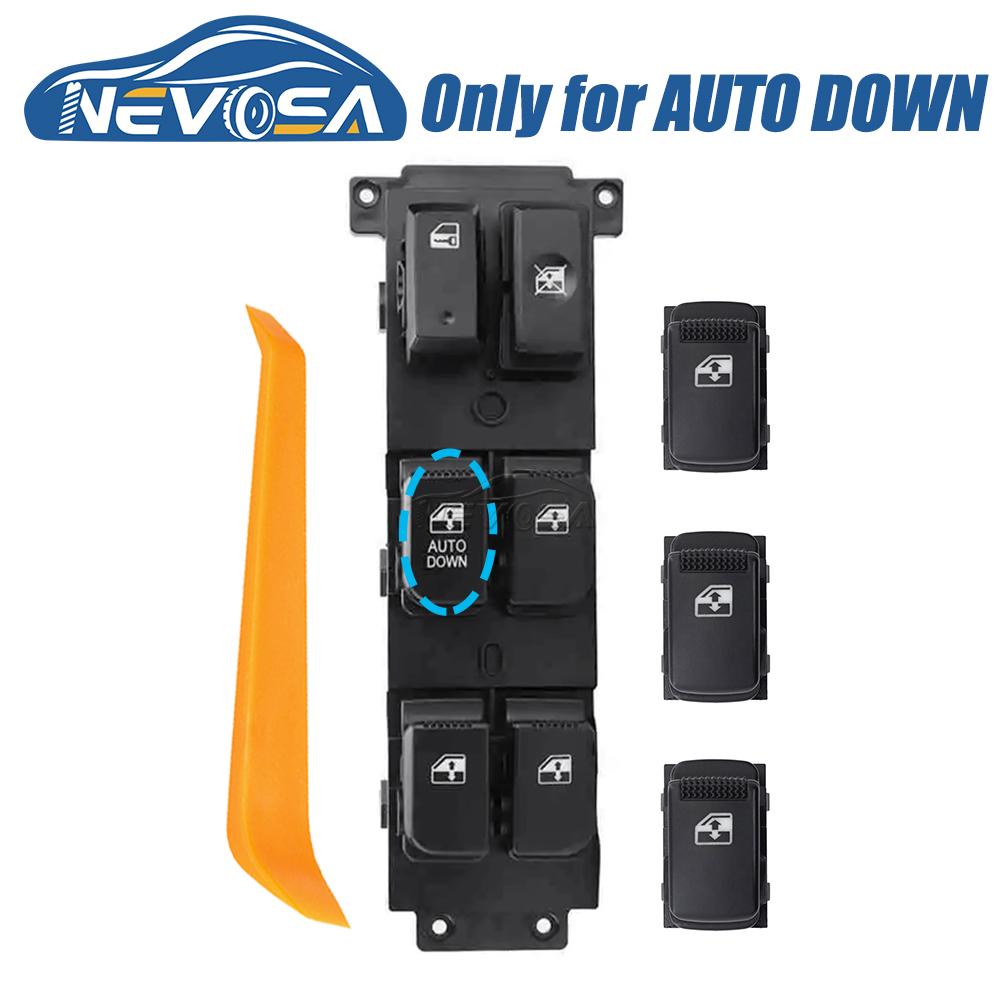 NEVOSA 93570-2B000 93580-2B000 Left Power Window Switch Rear Button For Hyundai SantaFe CM 2007 2008 2009 2010 2011 93570-2B140