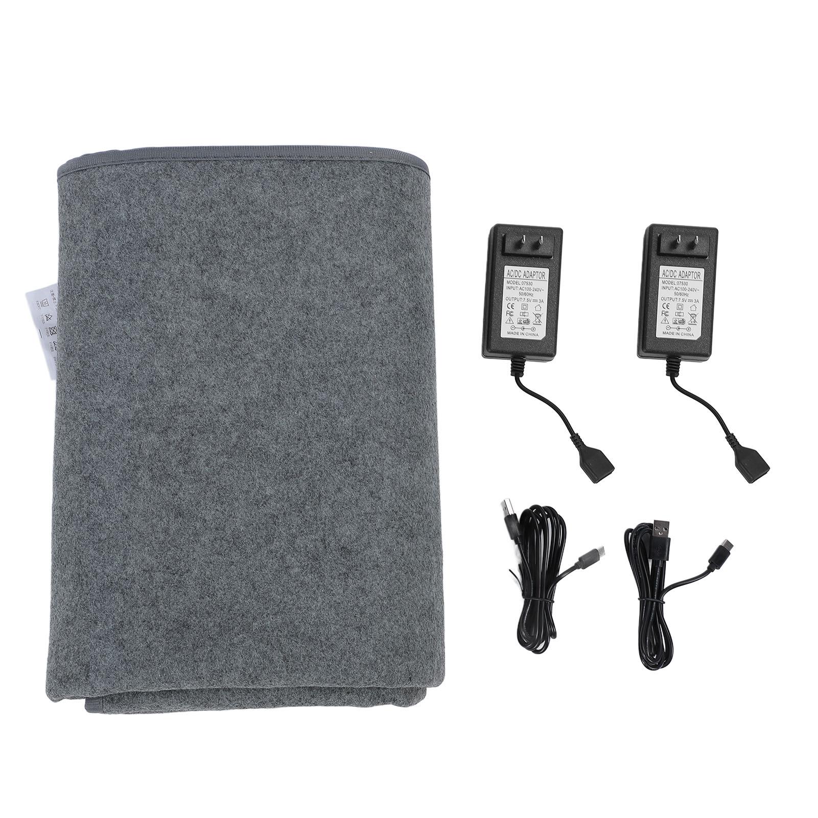 

Одеяло с подогревом, электрическое, 63x59 дюймов, 3 уровня нагрева, двойной контроль, автоматическое выключение, можно стирать, быстрый нагрев