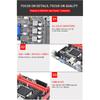 H81 Motherboard with M.2 NVME SSD, LGA 1150, Ddr3, Sata 3.0/usb 3.0/VGA/hdmi Connector