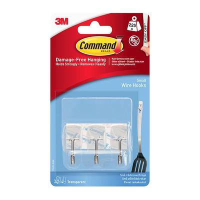 17067CLR Small Clear Wire Hooks 225g 3pk