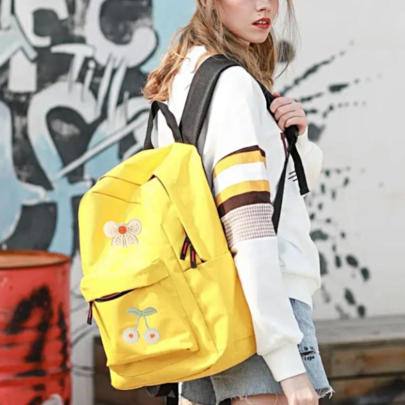 1/10PCS Embroidery Craft Materials Cherry Pattern Rustic Style Patch Elegant Sewing Accessories Multi-Function Multi-color