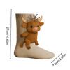 3D Knit Animal Socks Foot Warm Supplies 3D Novelty Knitted Socks for Women Kid Adult Winter Fall Christmas Birthday Indoor Home