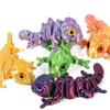 3D Printing Chameleon Figures Multi-joint Movable Simulation Eyes for Home Accessories Kids Toys Gift Living Room Decoration