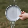 1Pc Titanium Camping Plate Travel Tableware Stackable Camping Supplies Backcountry Dinnerware For Backpacking Picnic Equipment
