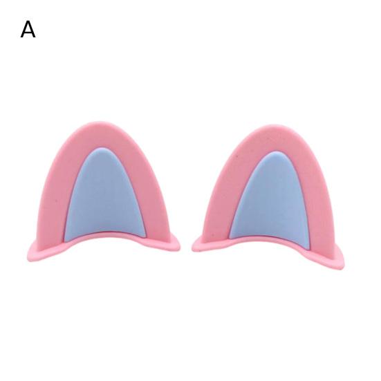 Motorcycle Helmet Ears Decorations Vibrant Color Compact Size Easy To Install Novelty Ears Adorable Helmet Accessories