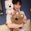 Soft Realistic Westie Dog Plushie Portable Child Friendly Soft Westie Highland Dog Stuffed Toy for Imaginative Play