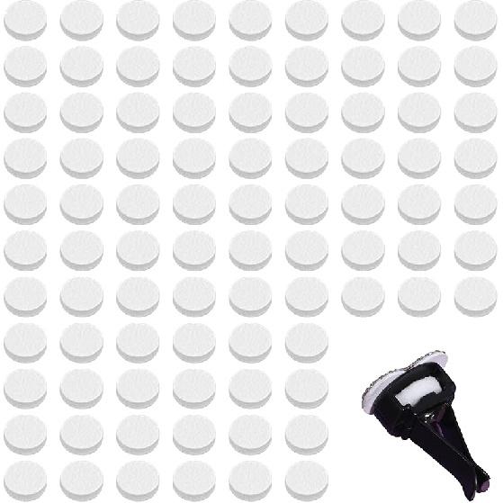 100 PCS Air Filter Scent Pads, Essential Oil Pads Unscented White  Scent Replacement Pad, 17Mm Universal Essential Oil Perfumes Refill Tablets For
