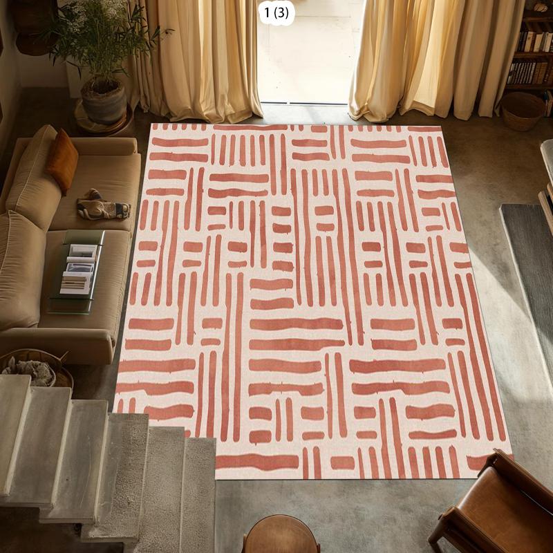 

Living Room Carpet Fashion Art Plaid Bedroom Bedside Mat Popular Cloakroom Leisure Area Coffee Table Plush Rugs Area Rug 50X80CM