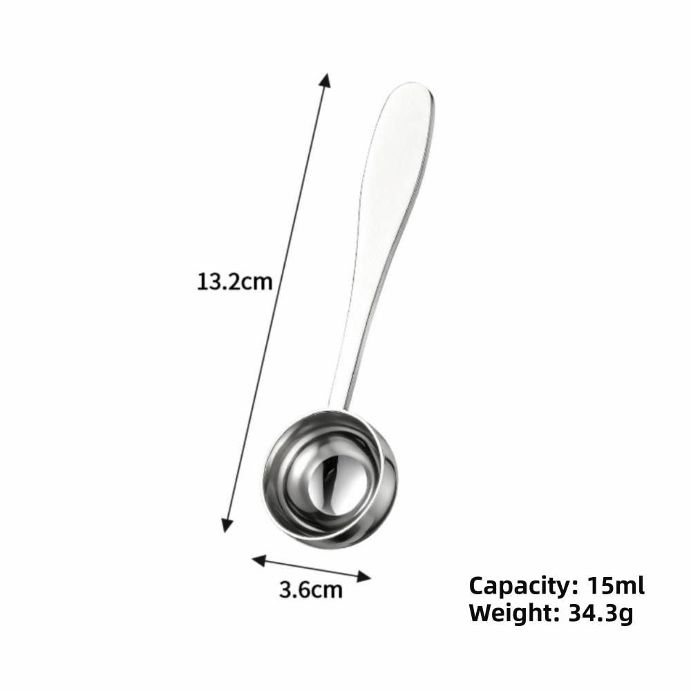 15ml Capacity Coffee Measuring Spoon Long Handle Coffee Brewing Spoon Loose Leaf Tea Scoop Kitchen