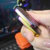 Edc Metal Fidgeting Magnetic Push Card Mechanical Slider Pushing Plate Tactile Plaything Relieve Relieve Stress Reducing Adults Creative