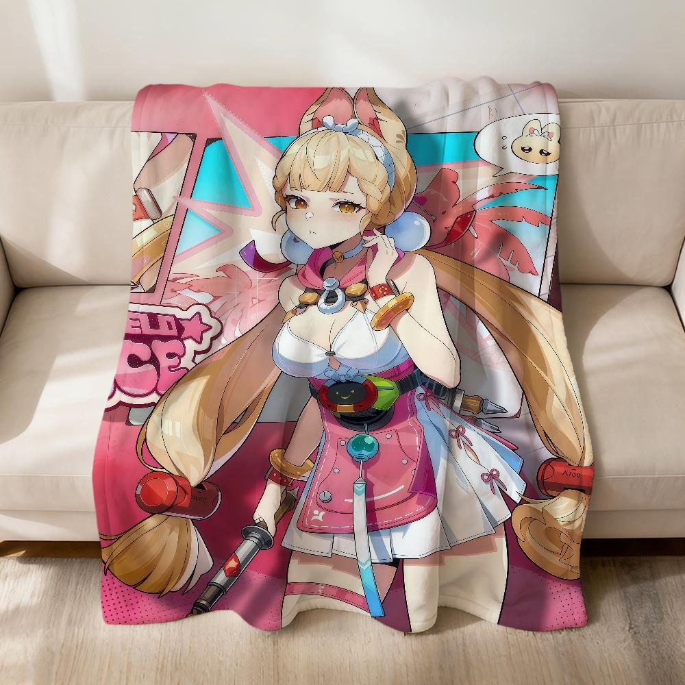Ukinami Yuzuha Alice cp carino Zenless Zone Zero morbida calda coperta di peluche divano soggiorno animale domestico hogar camera da letto regalo casa Auto portatile