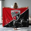 FC Ingolstadt Schanzer Print Flanelldecke Hohe Qualität Warm Bequem Decke für Alle Jahreszeiten Perfekt für Geschenke Heimdeko