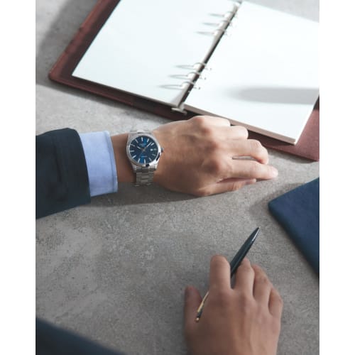 Tissot Gentleman Watch with Titanium Bracelet, Officially Imported, T1274104404100, Men's, Blue Dial