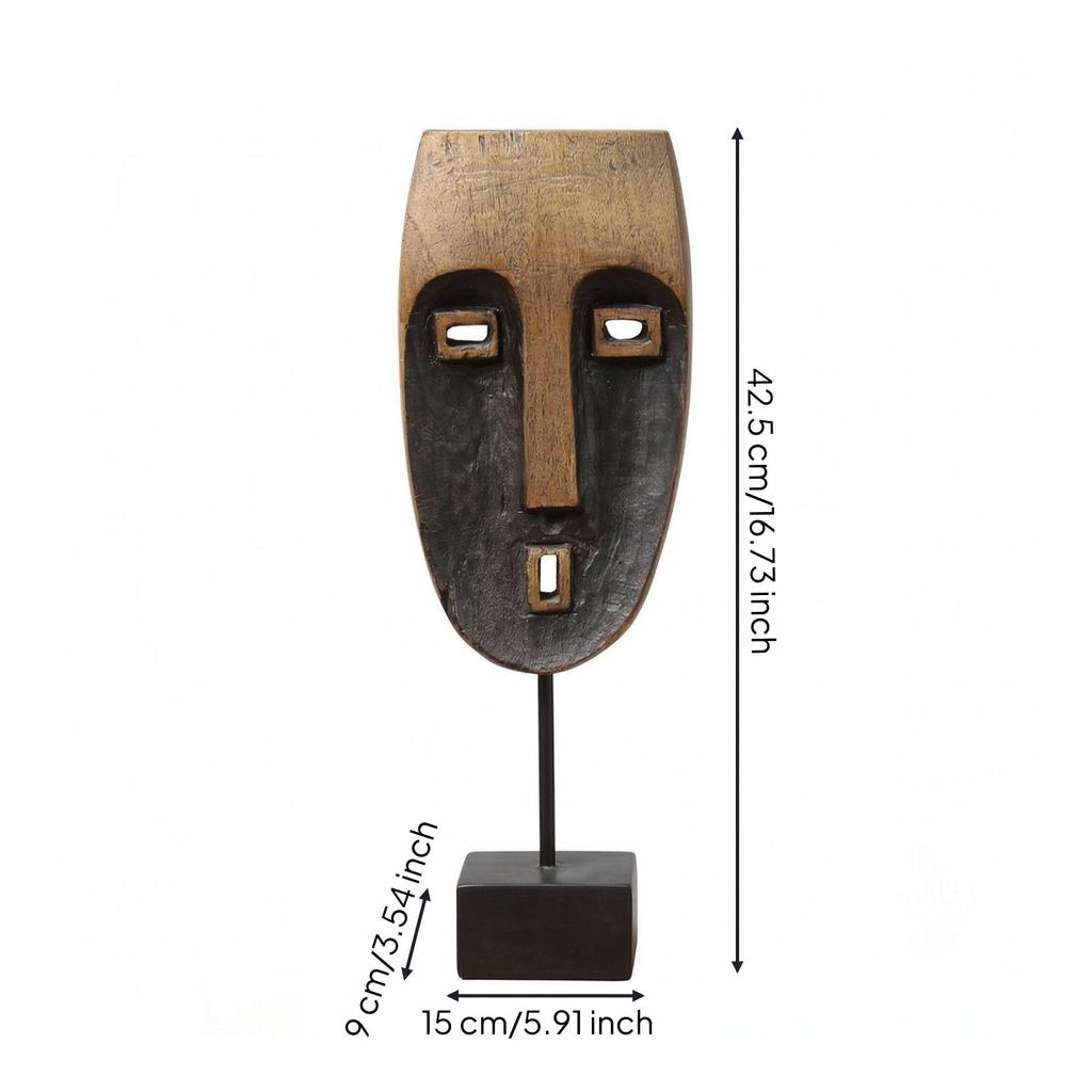Artistic Resin Face Sculpture Modern Creative Decor Long-Lasting