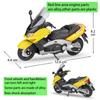 1/18 Scale Welly 2001 YAMAHA XP500 TMAX Alloy Motorcycle Model Diecasts Metal Toy Vehicles Motorcycle Model High Simulation Collection Childrens Gifts