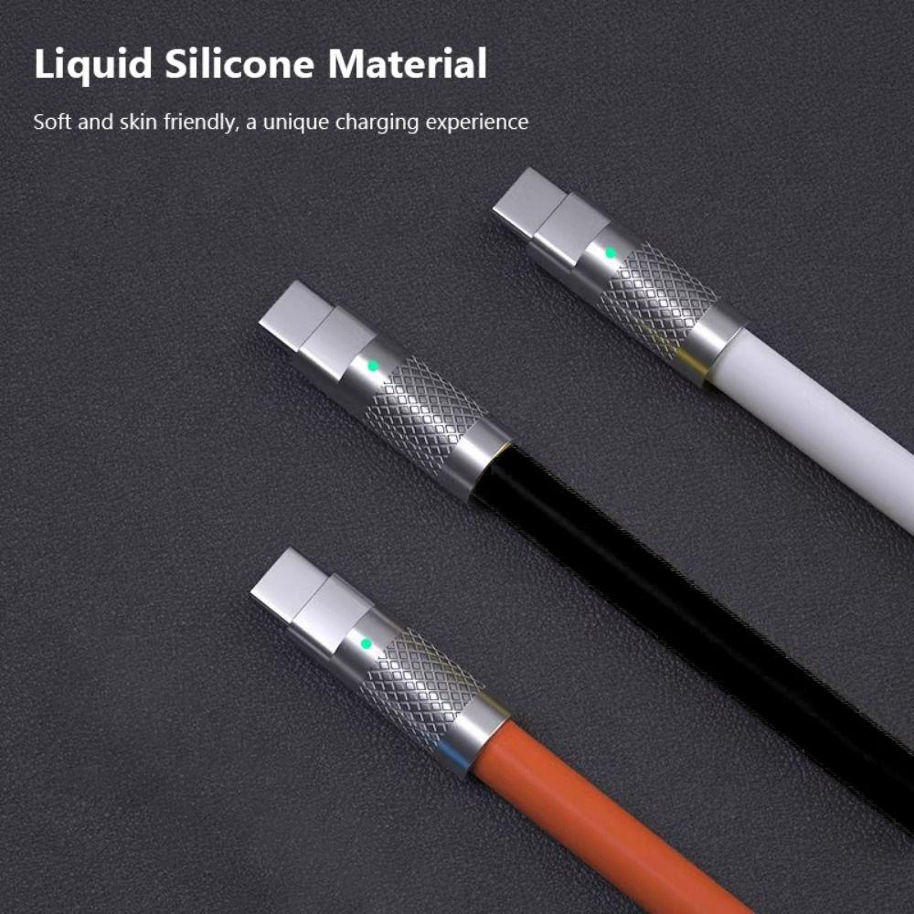 100W Fast Charging Cable 1M 1.5M 2M Liquid Silicone PD Type C Cable Type-C To C Versatile Compatibility Data Line