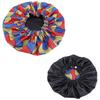 Bonnet Cap Floral Print African Style Satin Polyester Comfortable Hair Care Hat for Daily Wear